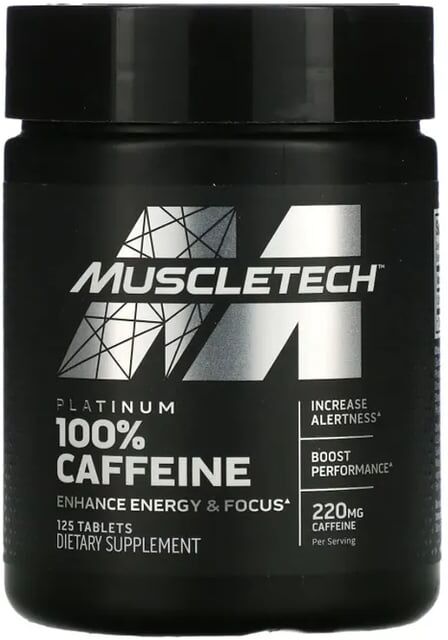 Muscletech Platinum 100% Caffeine 125 Tabs
