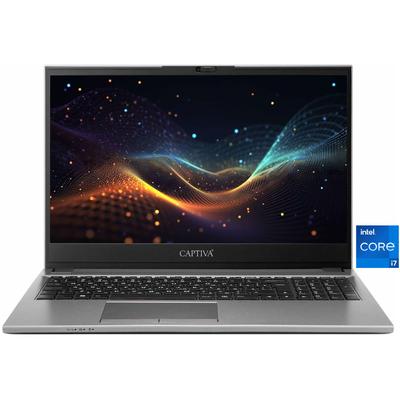 CAPTIVA Business-Notebook "Business/Office I10-0763GE", silber (silberfarben), 16 GB RAM 500 GB SSD, Core i7, ohne Betriebssystem, Notebooks