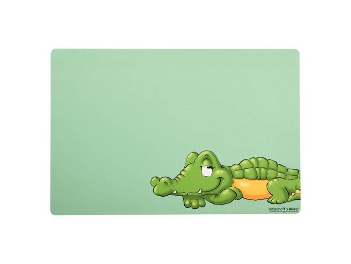 Platzset RITZENHOFF & BREKER Platzset Happy Zoo 45 x 30 cm , grün (krokodil), Platzsets, Platzset