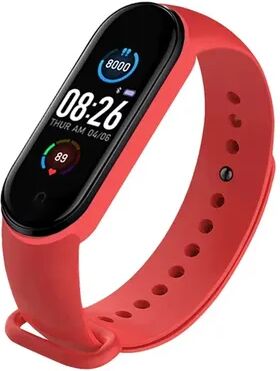 Top Demand Picks M4 Smart Watch Band, Heart Rate, Blood Pressure & Activity Tracker For Daily Wellness red