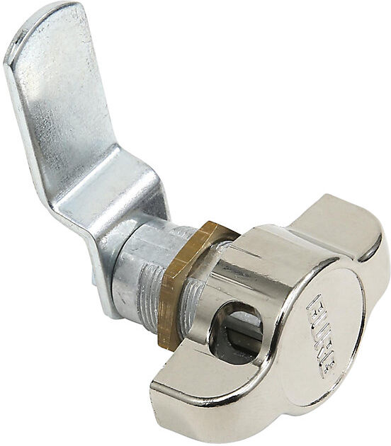 kaiserkraft Drehriegelschloss für Spinde, Stahl, silber
