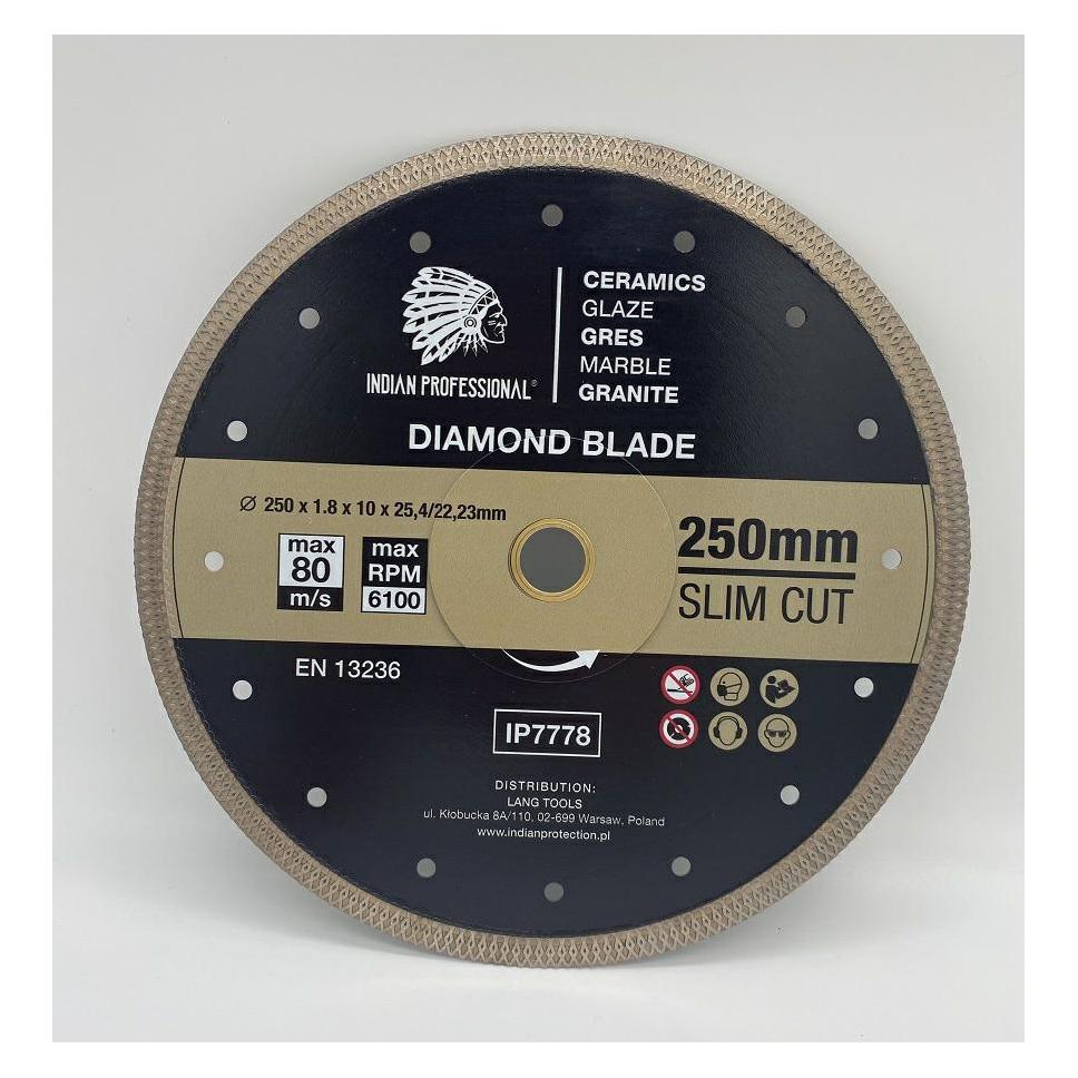 GCS Tarcza Diamentowa 250mm Slim Cut Indian Professional (IP7778)