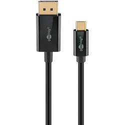 goobay USB-C/DP Kabel 3m schwarz