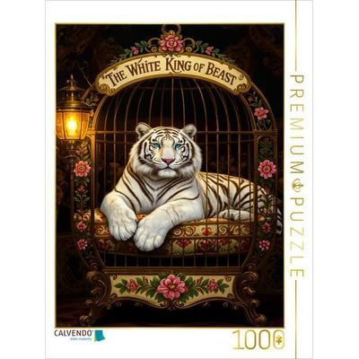 CALVENDO Puzzle Der Albino Tiger | 1000 Teile Lege-Größe 64x48cm Foto-Puzzle für glückliche Stunden, Sonstige von , Calvendo Puzzle