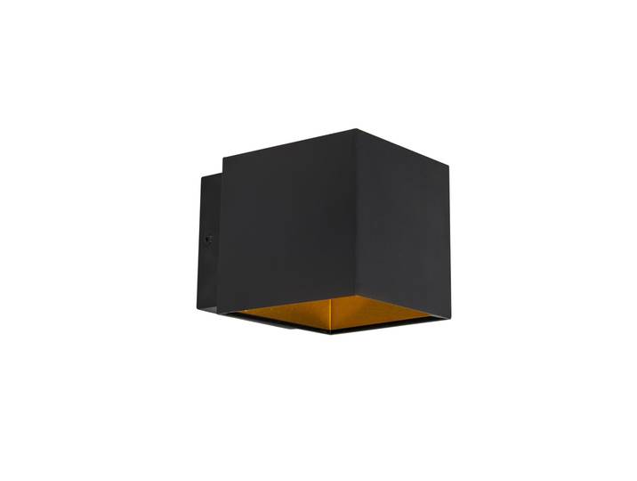 Applique murale design noir/or avec LED - Caja
