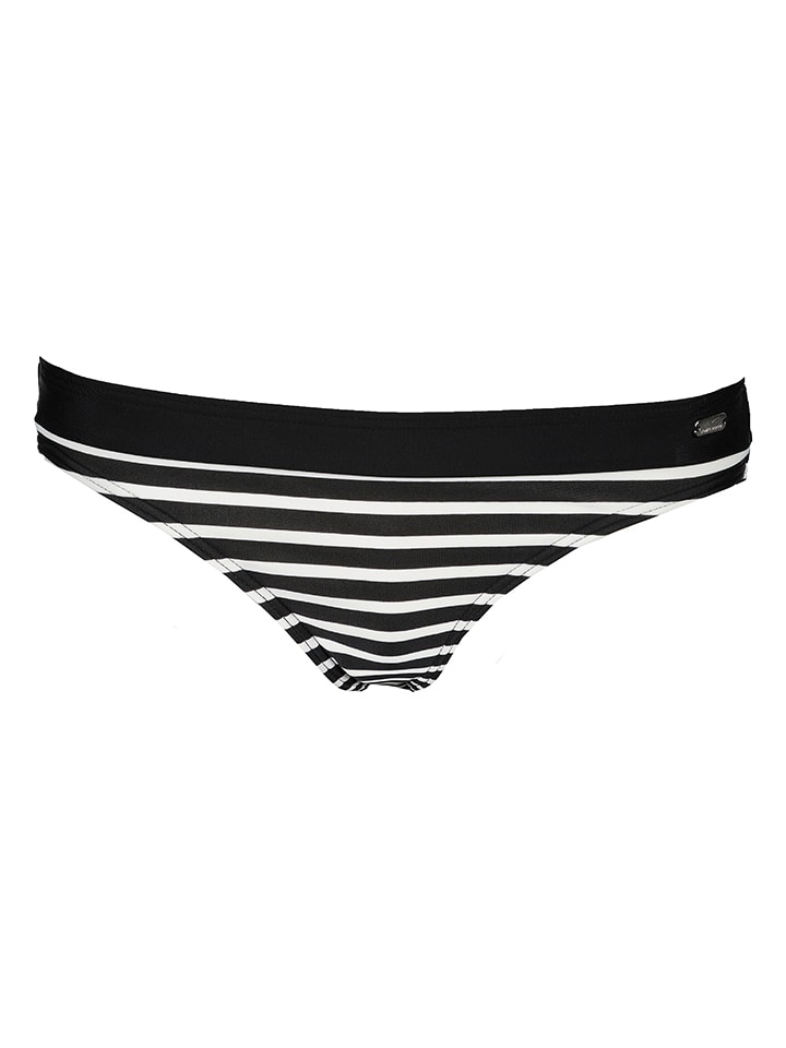 Venice Beach Bikini-Hose in Schwarz/ Weiß - 40