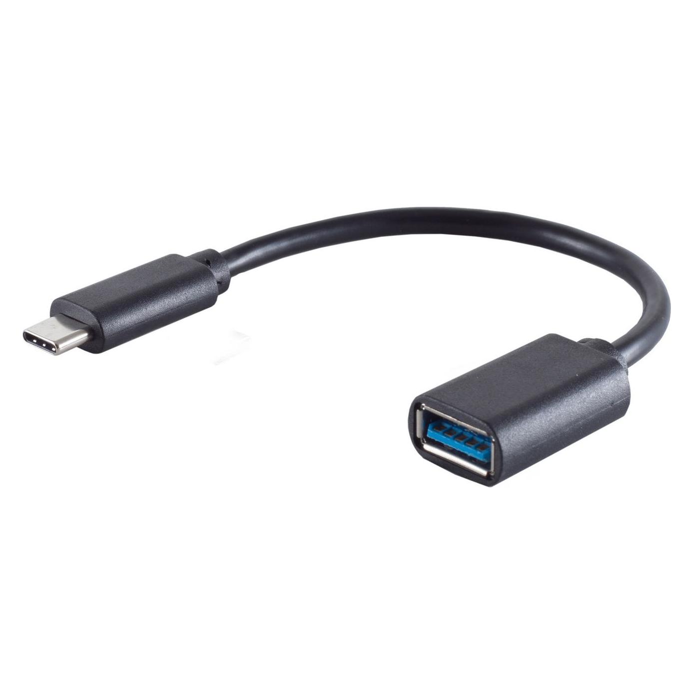 Shiverpeaks BS13-30009. Anschluss 1: USB-A, Anschluss 2: USB-C, Kabellänge: 0,1 m. Produktfarbe: Schwarz (USB-A, USB-C) (BS13-30009)