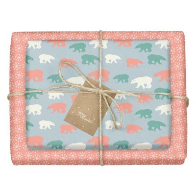Geschenkpapier Set Weihnachten: Eisbär (bunt) für Kinder und Erwachsene, Sonstige von , Dabelino