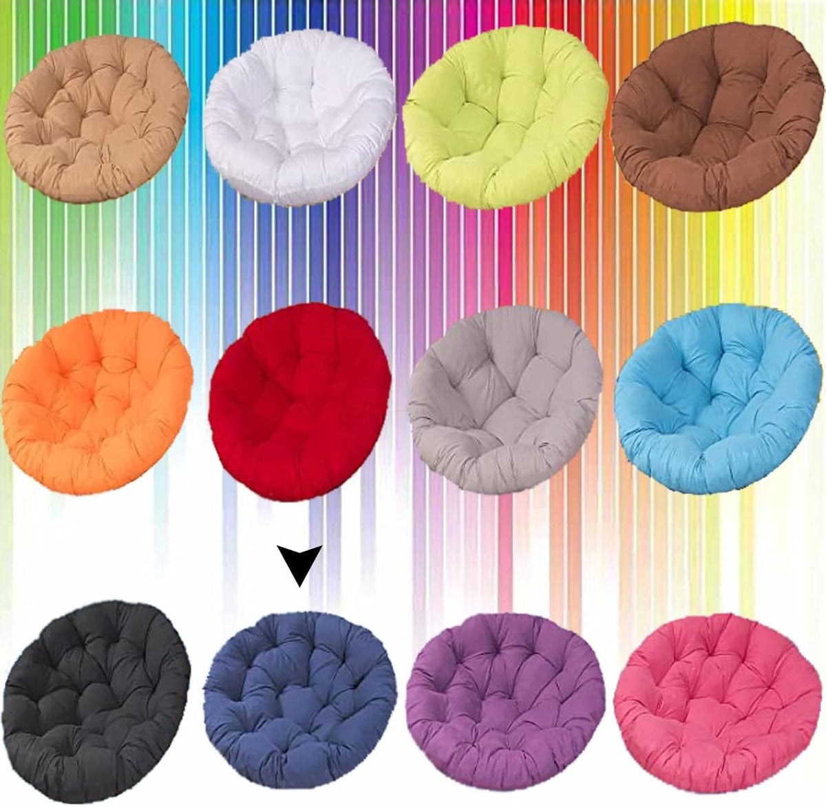 Hangmat Stoelkussen Papasan Kussen Navy Blue Ø160cm