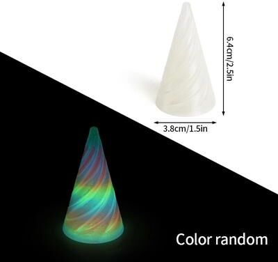 Uplifted Finds Impossible Spiral Pyramid & Bunny Fidget Toy   3D Printed Rotating Kinetic Sculpture For Stress Relief & Desk Decor s1