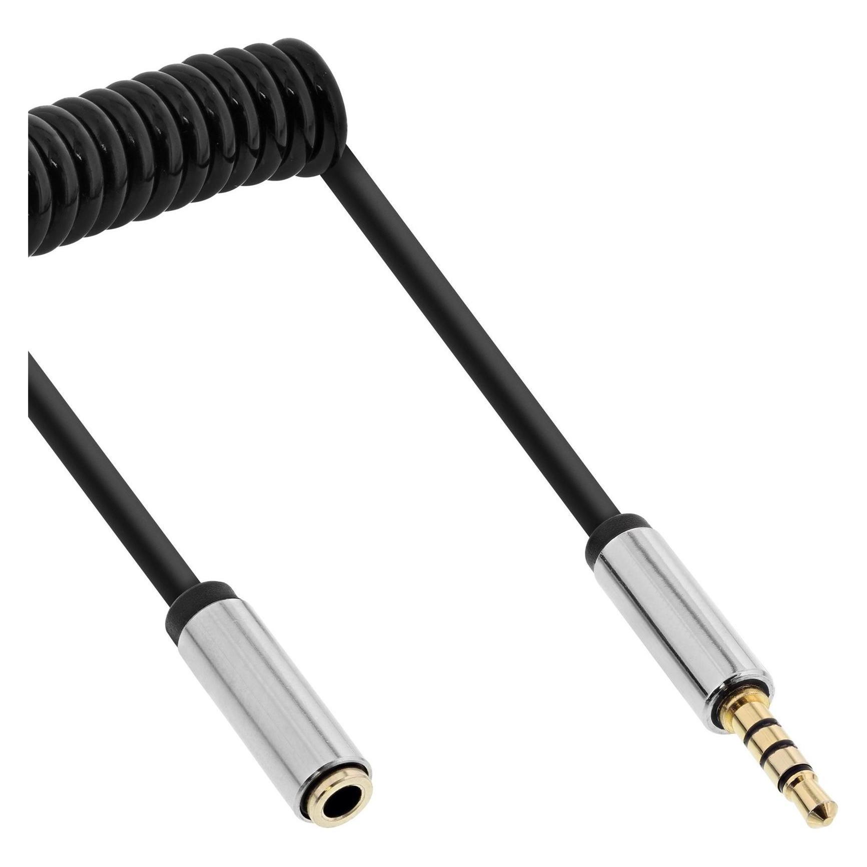 InLine Slim Audio Spiralkabel (2 m, AUX Kabel) (99282)