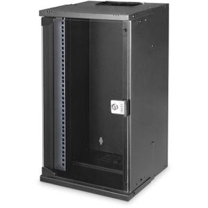 Digitus Netzwerkschrank SOHO PRO, DN-49105, 10 Zoll, Wandgehäuse, 30 kg, 315 x 595 x 300 mm, schwarz, 12 HE
