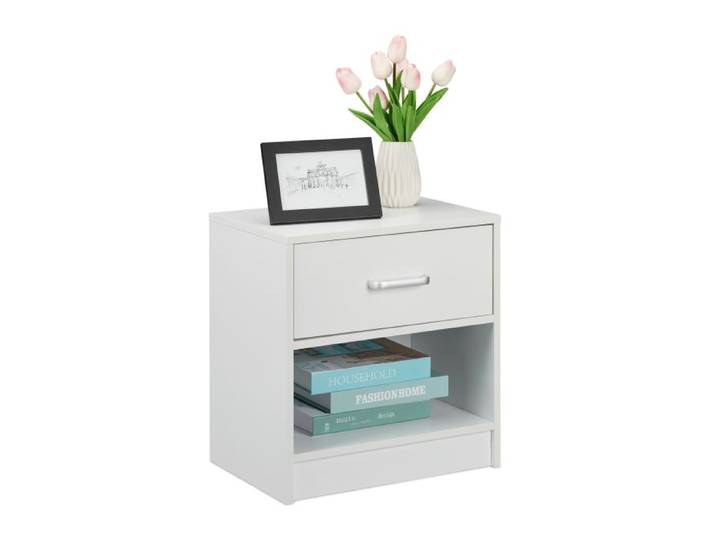 Relaxdays 2x Table de nuit avec tiroir