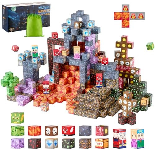 VEVOR Magnetische Bouwstenen, 150-delige Multicolour Set, STEM Montessori Speelgoed voor Cognitieve en Motorische Ontwikkeling