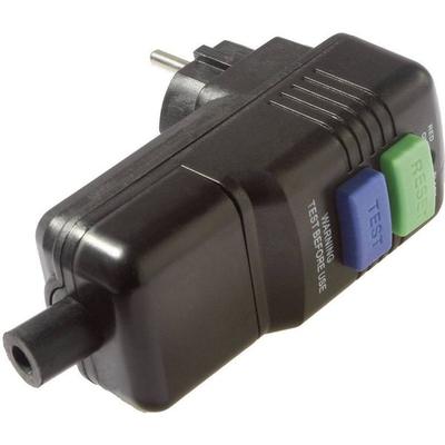AS Schwabe 45209 Personenschutz-Zwischenstecker PRCD 230V Schwarz IP44