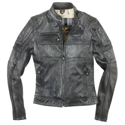 Black-Cafe London Shona II Damen Motorrad Lederjacke