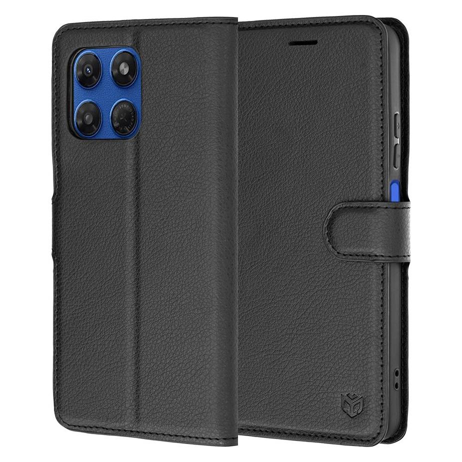Techsuit - Leather Folio - Motorola Moto G37 / G37 Power / G47 - Black (Motorola Moto G37 Power) (70188231)