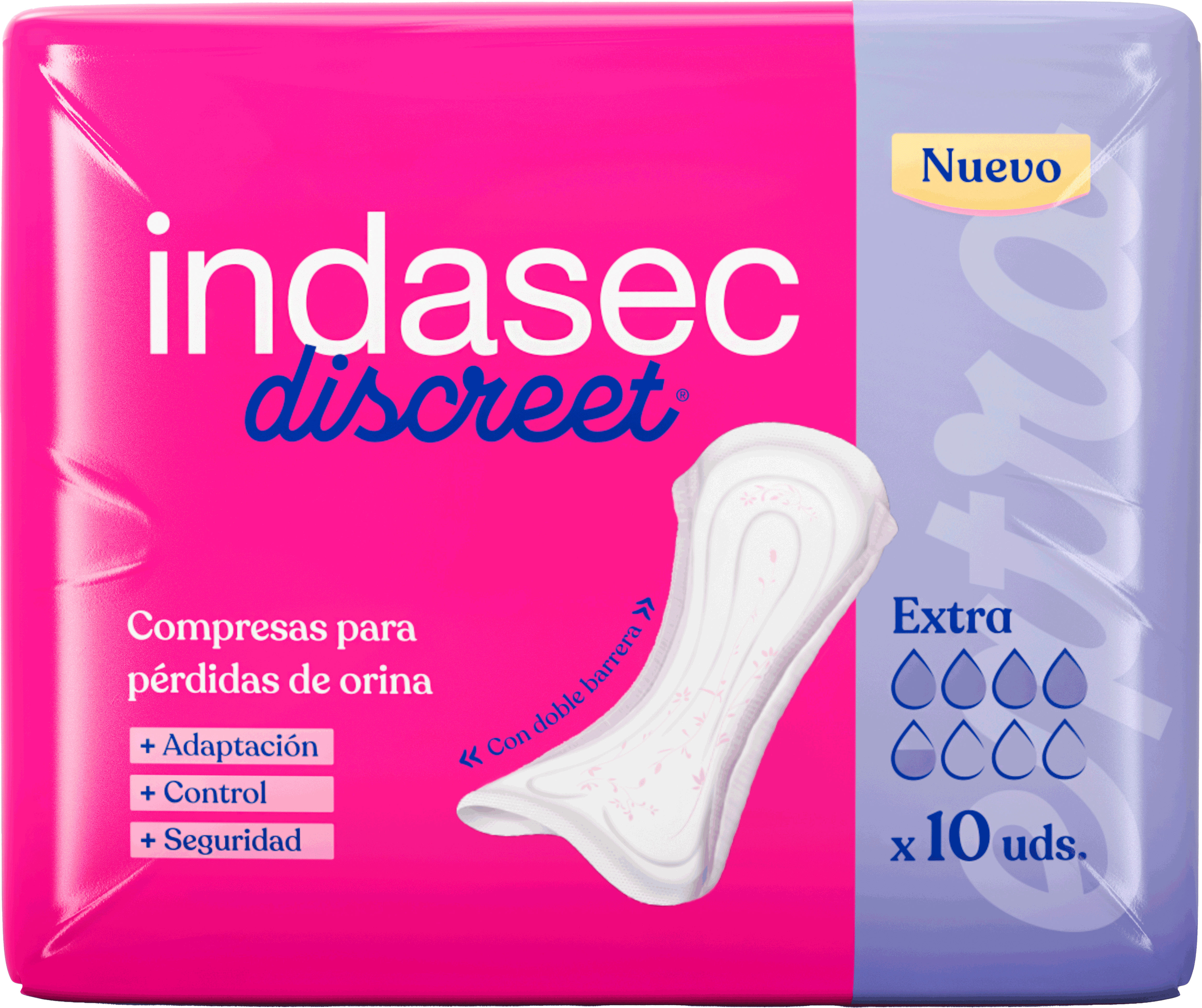 Indasec Discreet Compresas 10 Unidades