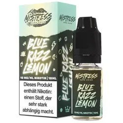 Blue Razz Lemon NicSalt Liquid by Mistress Vape Juice 10ml / 20mg