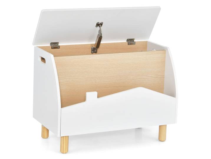 Coffres à jouets pour enfants boîte de rangement blanc 60x33x37,5 cm