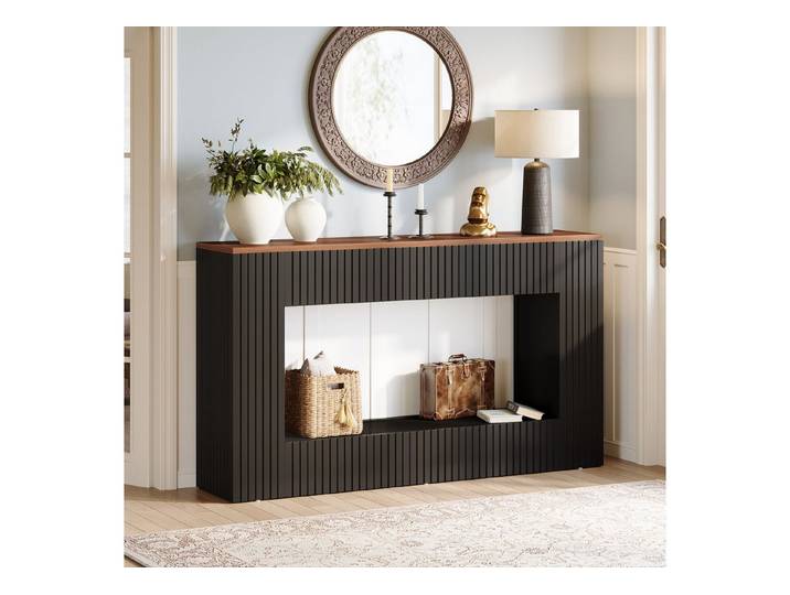 Tribesigns Konsolentisch 140 cm Flurtisch, Flur Möbel, Schmaler Sofatisch mit Lagerung