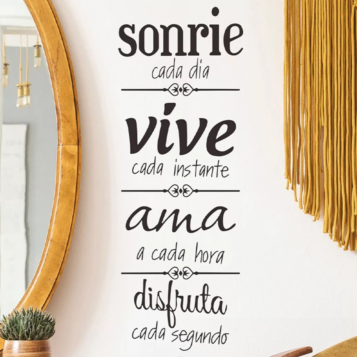 INF Elegante Wandtattoos mit englischen Sprüchen aus PVC - 29x43cm (2 Stück) für die Heimdekoration