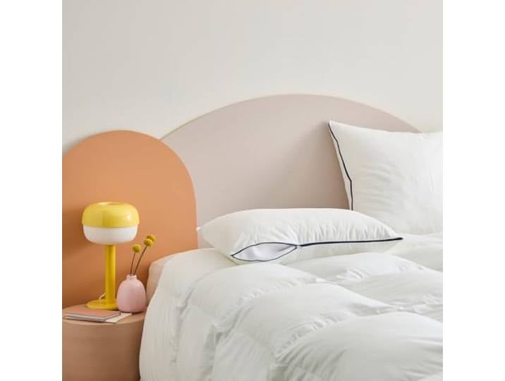 Dunlopillo - Oreiller Flexi Confort 40x60 cm - Medium - Mémoire de forme 60% Flocons de Mousse Polyuréthane 40% Flocons de Fibre Polyester - Dormeurs le Dos - Enveloppe Coton Sergé - Lavable 40°C