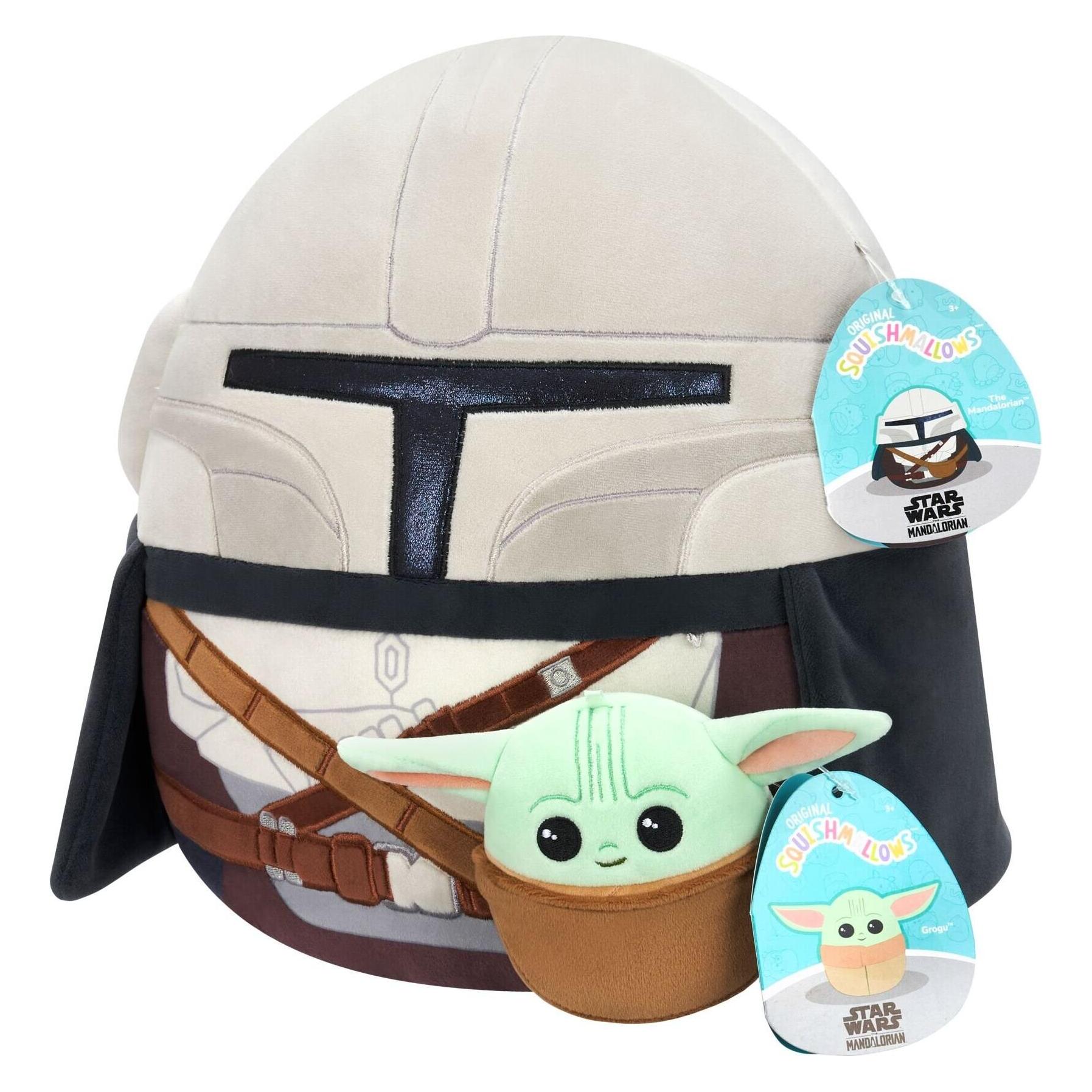 Squishmallows 30 cm Mandalorian and 9 cm Grogu (30 cm) (AMOS270560)