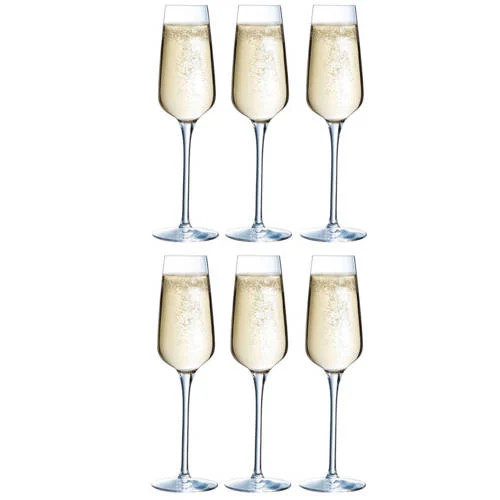 Chef & Sommelier Sublym Flute Champagneglazen, 210 ml, 6 stuks