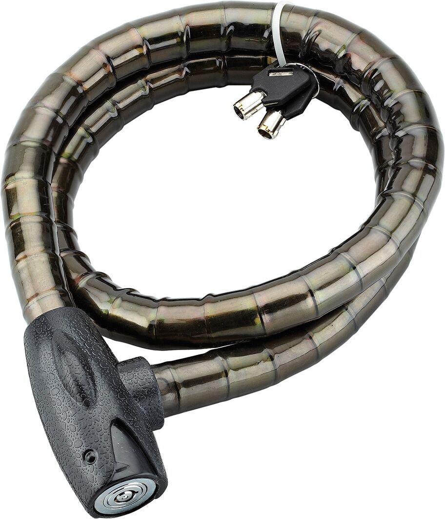 Thirard Cable Antirrobo de Acero Scorp Ø 25 mm 120 cm Llave. Negro