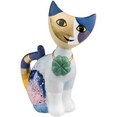 Sammelfigur GOEBEL "Figur Rosina Wachtmeister - "Fortunello", bunt, B:5,5cm H:8cm T:4cm, Biskuitporzellan, Dekofiguren, Katze