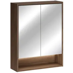 SPIEGELSCHRANK Edmé Dunkles Holz