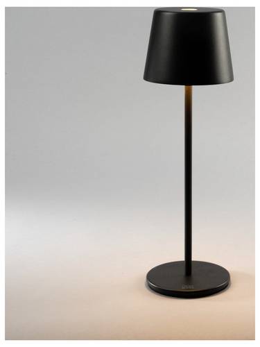 Konstsmide 7888-750 Vence LED-Akku-Tischlampe Schwarz
