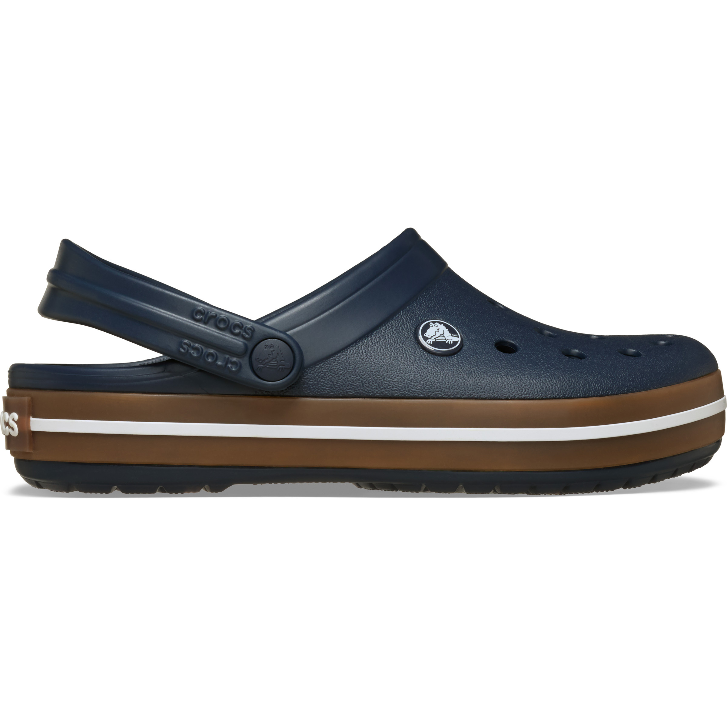 Crocs Crocband Gum Sandale Sandalen navy Größe 37 Lifestyle