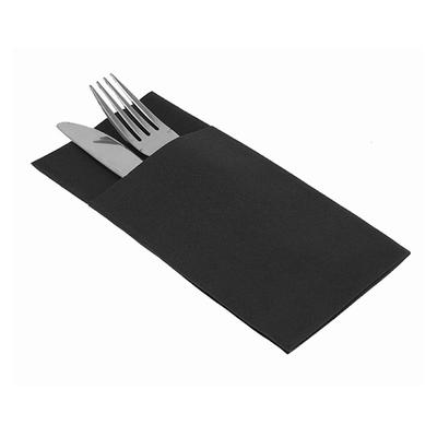 MONOUSO - Besteckservietten Airlaid 40x40cm Schwarz (480 Stück)