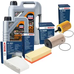 Inspektionspaket Bosch Filtersatz Liqui Moly 5W-30 VW PASSAT B6 Variant (3C5)