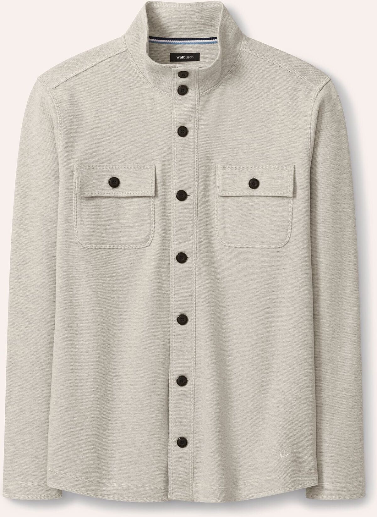 Walbusch Sweatjacke, noch offen: Größenlauf, Farbe Beige, 48, weicher Baumwollmix elastischer Jersey Herren