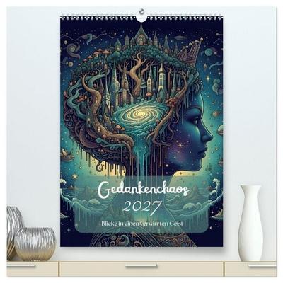 Gedankenchaos - Blicke in einer verwirrten Geist (hochwertiger Premium Wandkalender 2027 DIN A2 hoch), Kunstdruck in Hochglanz