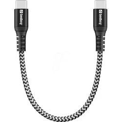 SANDBERG 441-66 - Sync- & Ladekabel, USB-C > USB-C, 0,2m