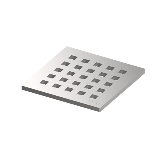 TECEdrainpoint S Designrost 3665009 142x142mm, Edelstahl, quadratum