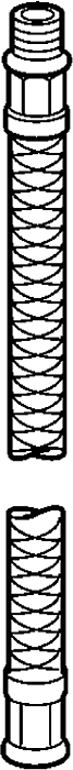 Hansa Druckschlauch M10 x 1 x M14 x1 800 mm 59913252 M10x1M14x1, L=800