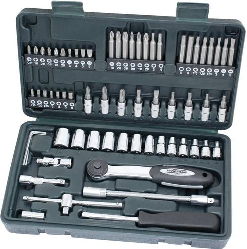 Brüder Mannesmann Steckschlüsselsatz metrisch 1/4 (6.3 mm) 65teilig M29165