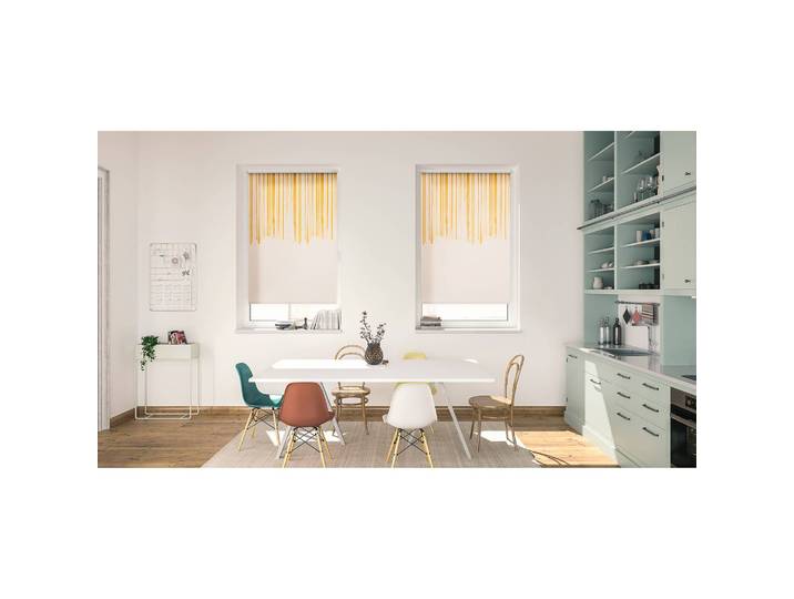 Klemmfix Verdunklungsrollo Flowing Honey 70 x 150cm Gelb