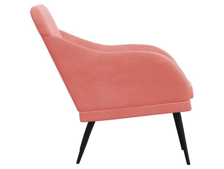 CHIC 1 PLACE Fauteuil scandinave - Rose 63x76x80 cm - Velours 63x76x80 cm @28