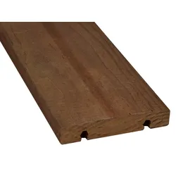 23x118 mm Kebony Clear Terrassendielen, QLICK, glatt, Kanten gerundet