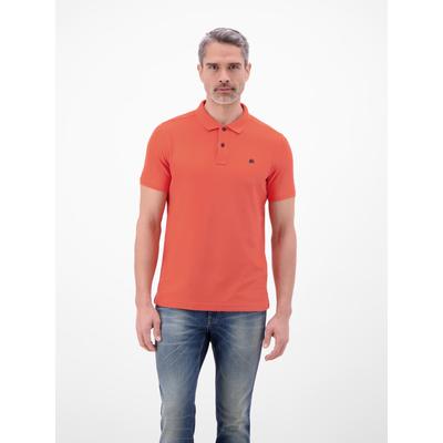 Poloshirt LERROS "Poloshirt Herren COOL & DRY atmungsaktiv Piqué", Herren, Gr. 3XL, orange (vivid rot), 60% Baumwolle, 40% Polyester, ohne Ausschnitt, Shirts, Trocknet schnell, angenehm kühl, pflegeleicht, kurzarm, einfarbig