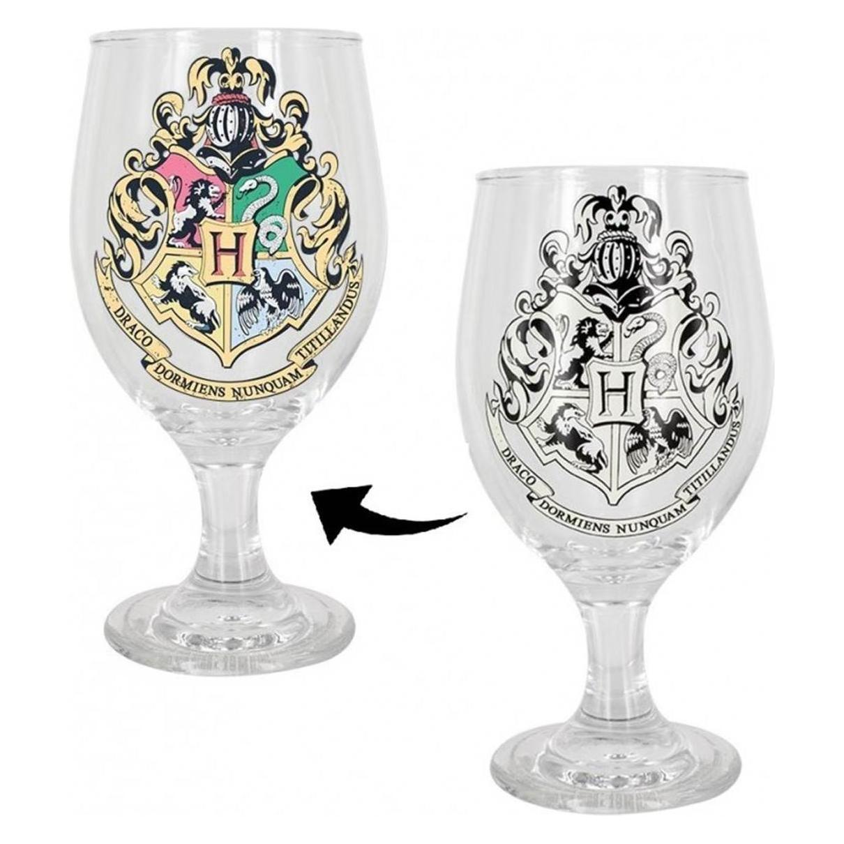Paladone Products Harry Potter Hogwarts Farbwechsel Glas (0.40 l, 1x) (500812)