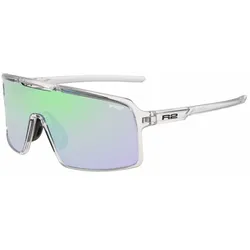 R2 Winner Sonnenbrille klar/rauchfarben/grüner Chrom