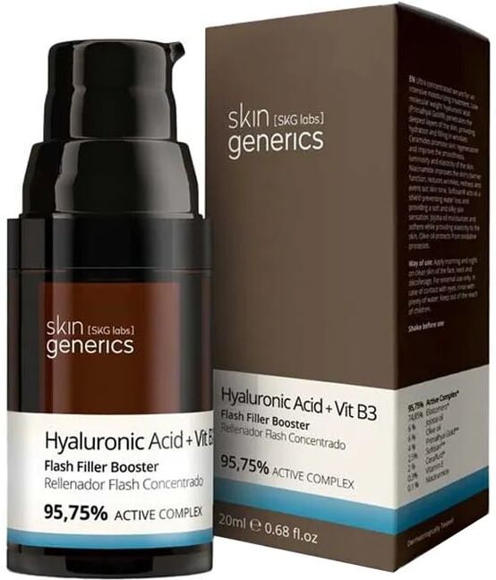 Skin Generics Ácido Hialurónico + Vit B3 Preenchedor Flash Concentrado 95,75% 20 ml
