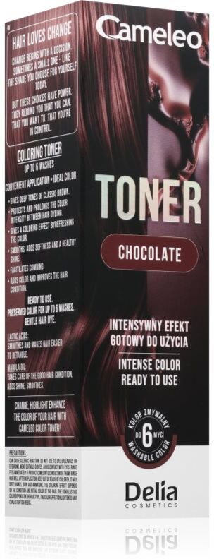 Delia Cosmetics Cameleo Toner toner couleur pour cheveux teinte Chocolate 75 ml